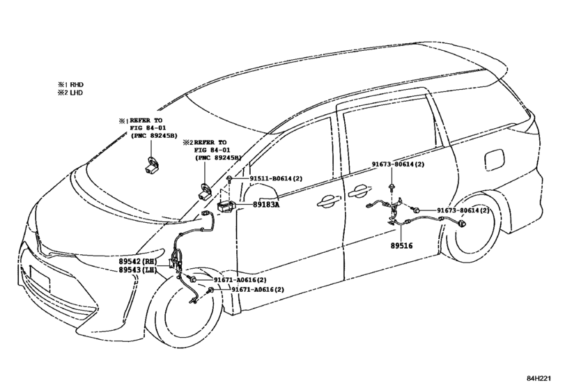 Toyota previa схемы