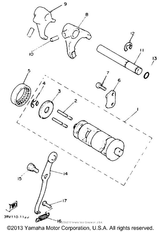 Shift cam - fork