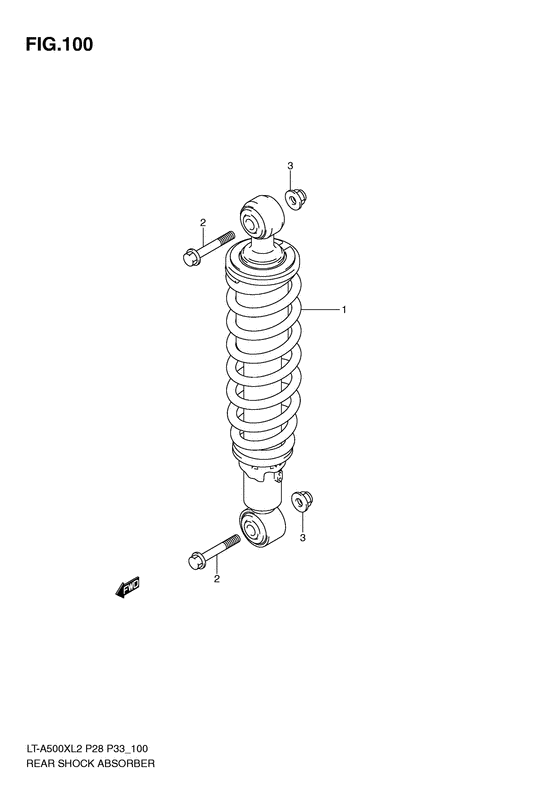 Rear shock absorber