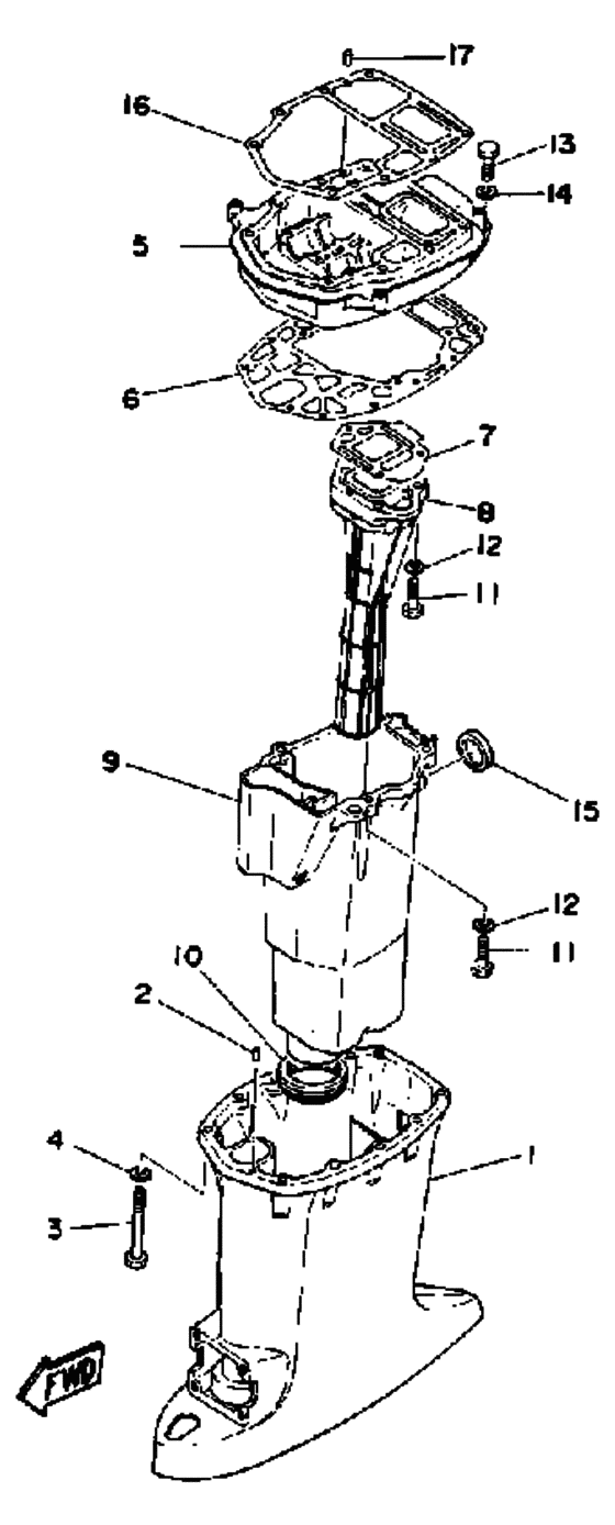 Upper casing