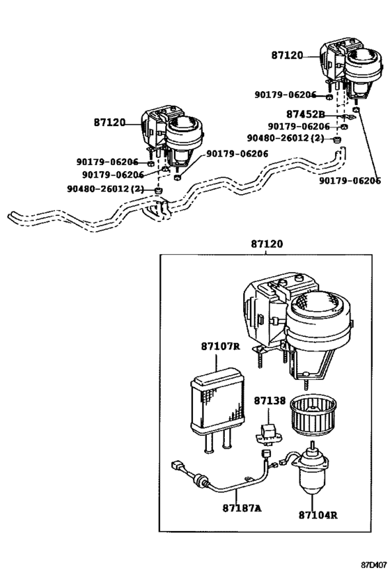 Heating & Air Conditioning - Heater Unit & Blower