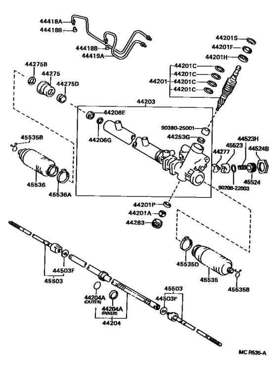 Front Steering Gear & Link