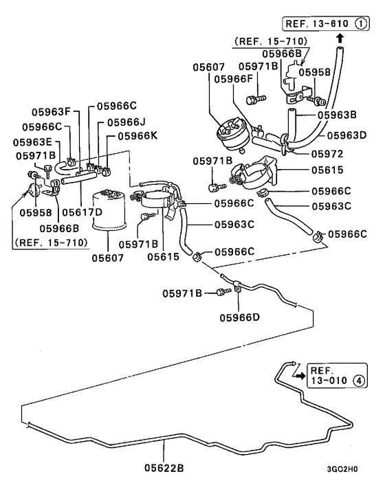 Fuel line & vapor gas control