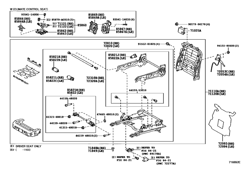 Front Seat & Seat Track
