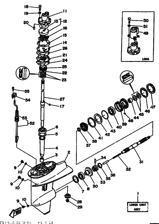 Lower casing & drive 1