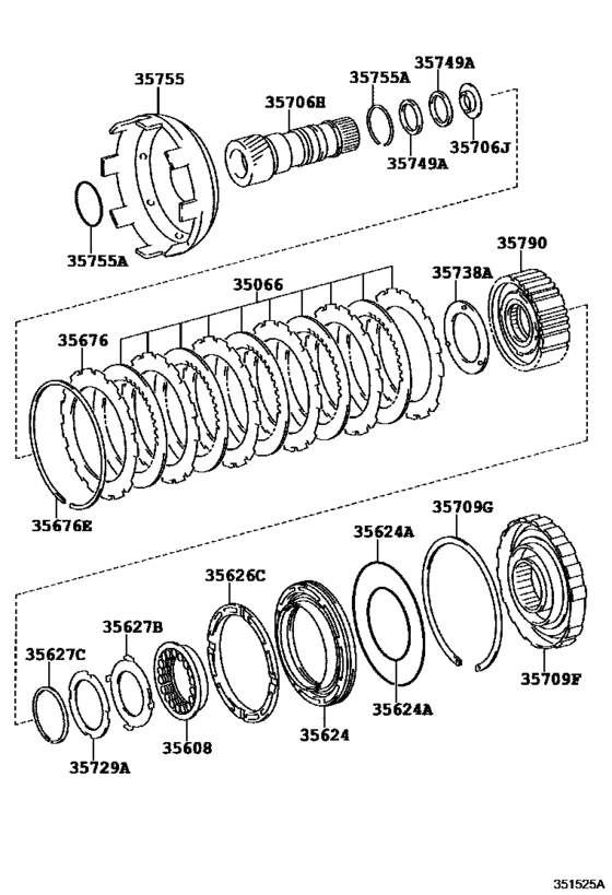 Center Support & Planetary Sun Gear (Atm)