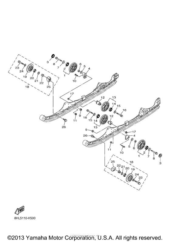 Alternate track suspension