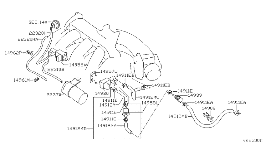 Vacuum piping