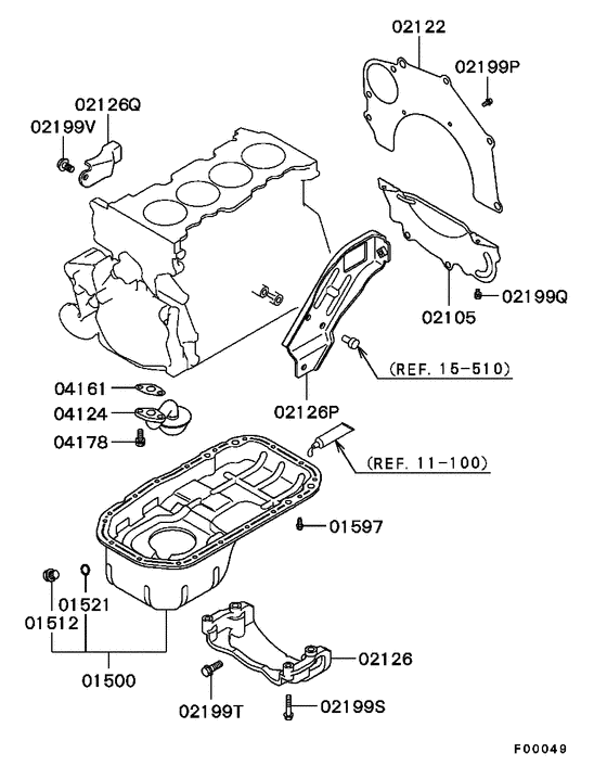 Cover,rear plate & oil pan