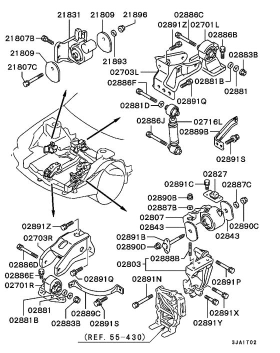 Engine mounting & support