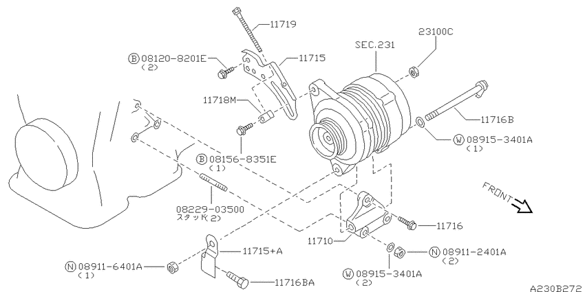 Alternator fitting