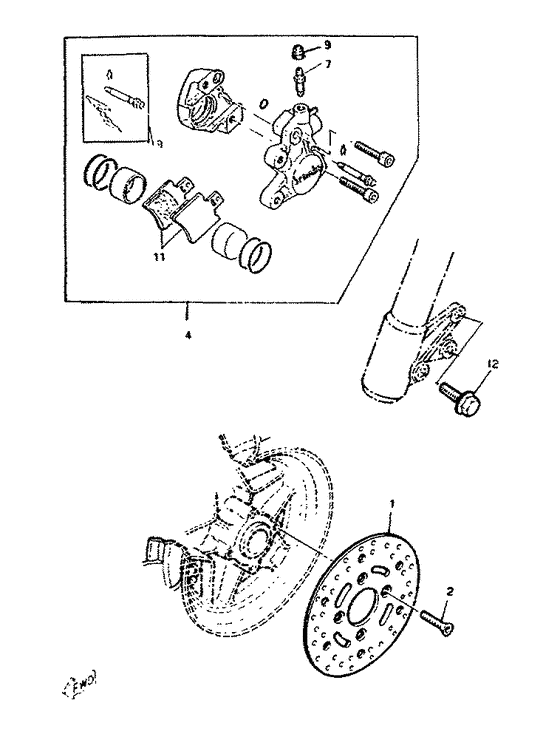 Front brake caliper