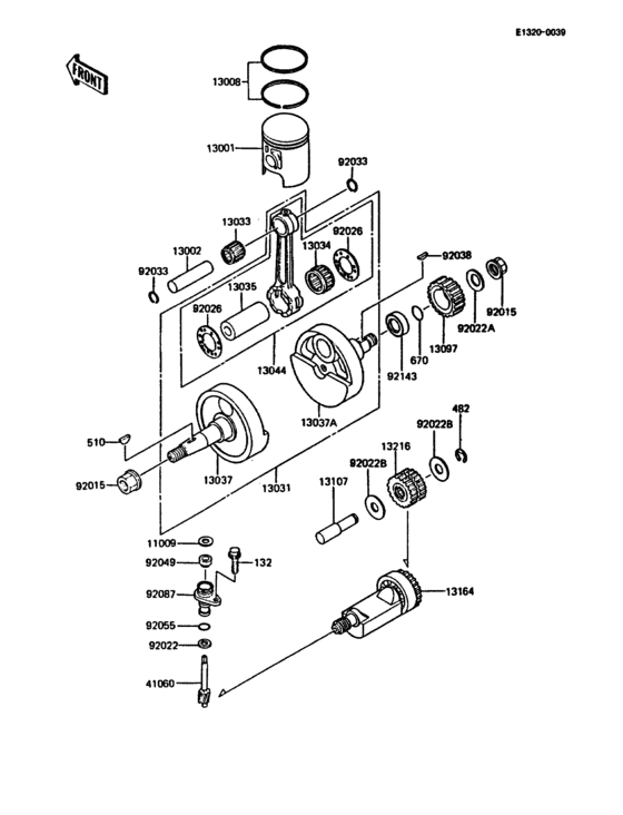 Crankshaft/piston(s)