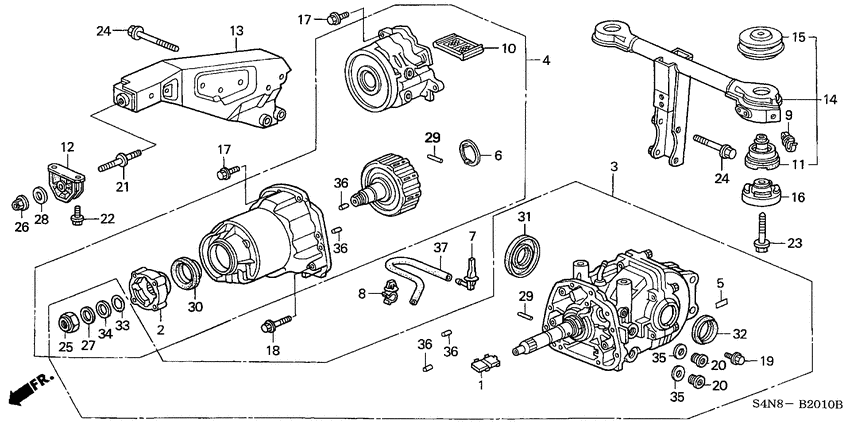 Rear differential/mount