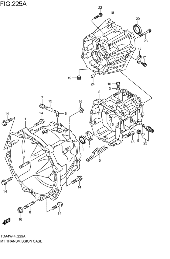 mt - transmission case