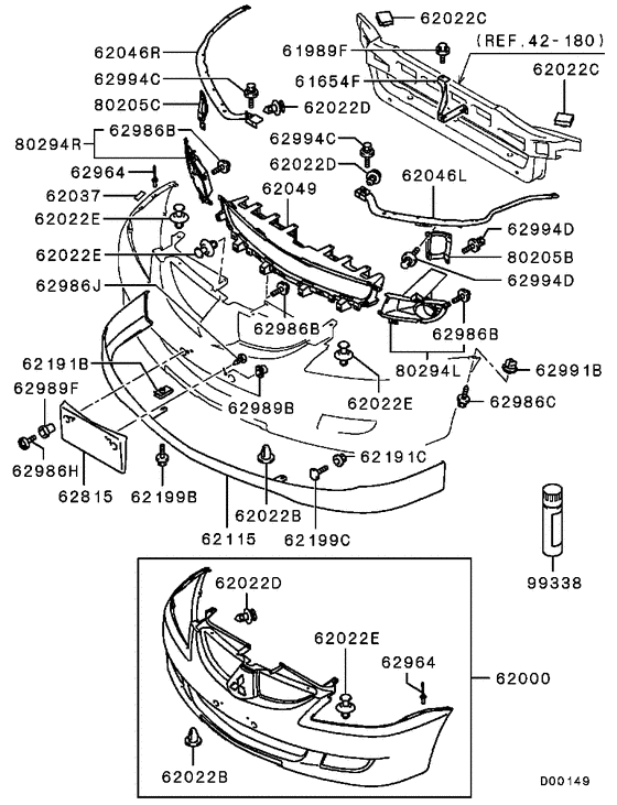 Front bumper & support
