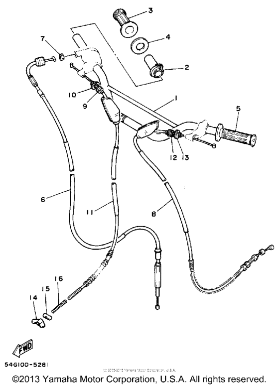 Handlebar - cable