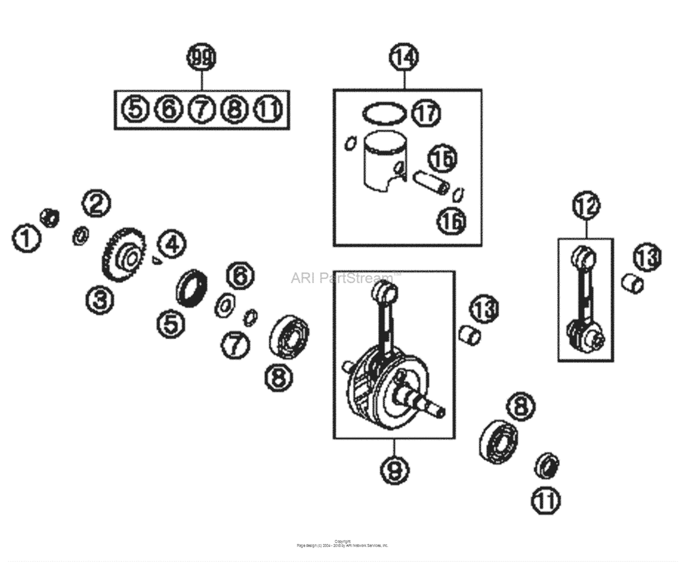 Crankshaft, Piston