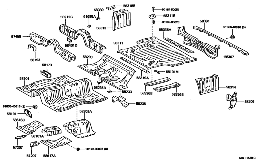 Floor Pan & Lower Back Panel
