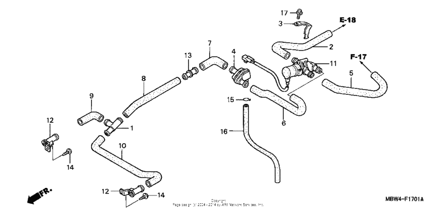 Solenoid valve ('99-'00) (a)