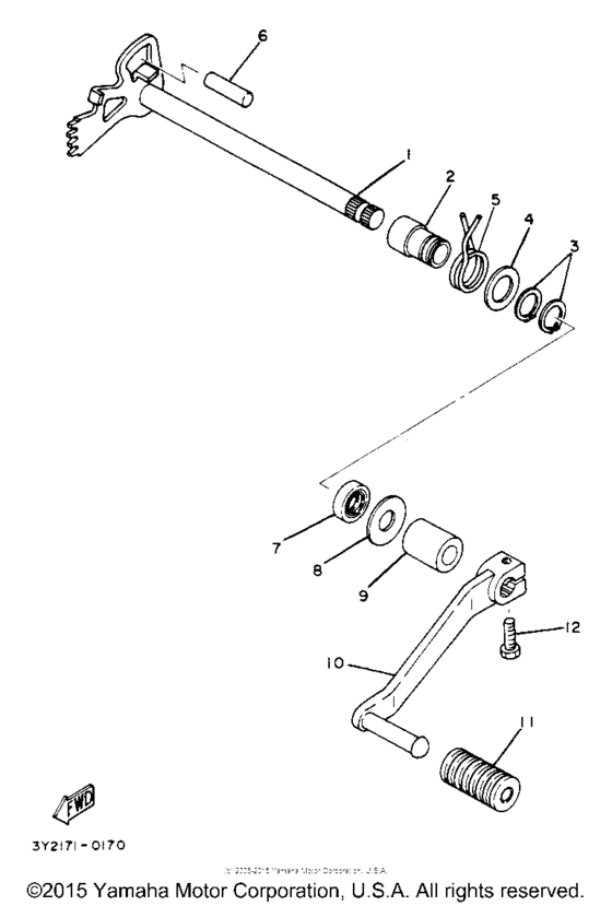 Shift shaft