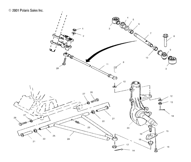 A-arm/strut mounting