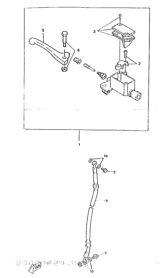 Front master cylinder