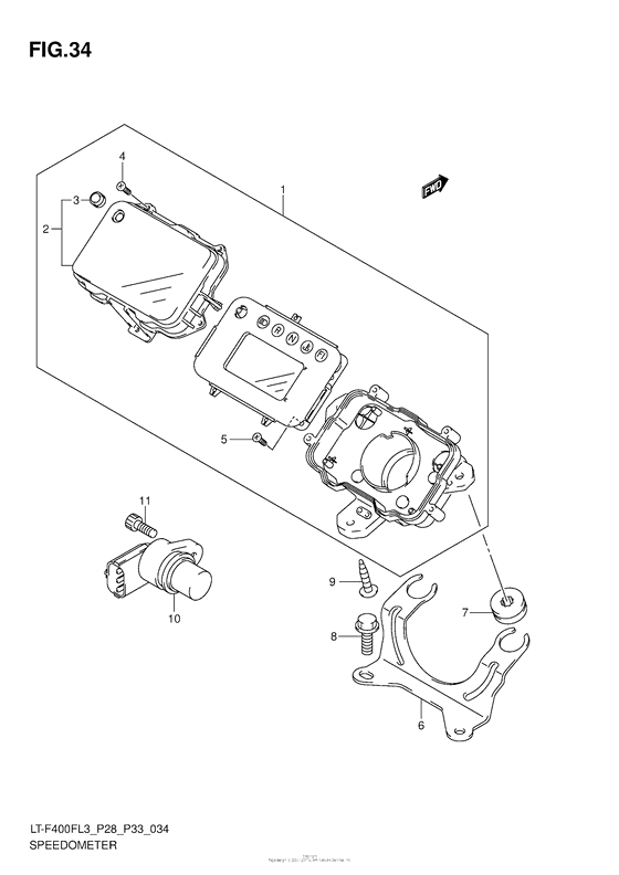 Speedometer (Lt-F400Fl3 P28)