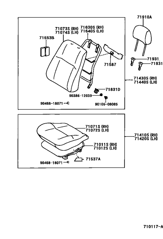 Front Seat & Seat Track