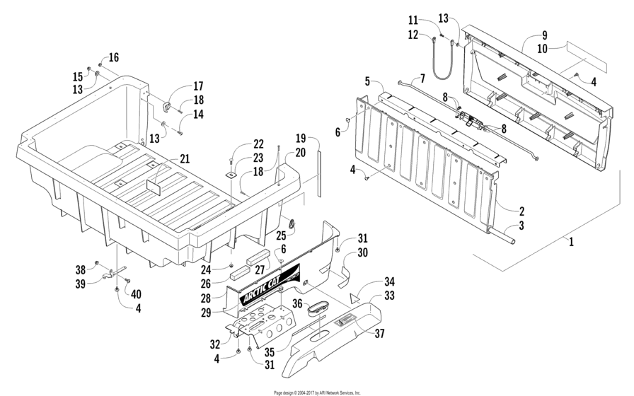 Cargo Box And Tailgate Assembly