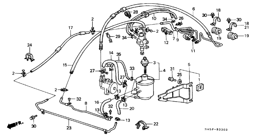 P.s. oil tank/oil hose