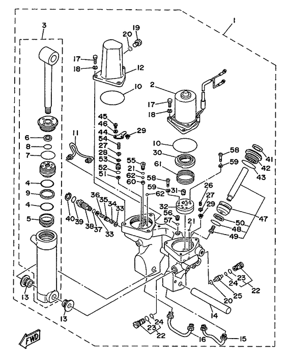 Power trim & tilt assy 2