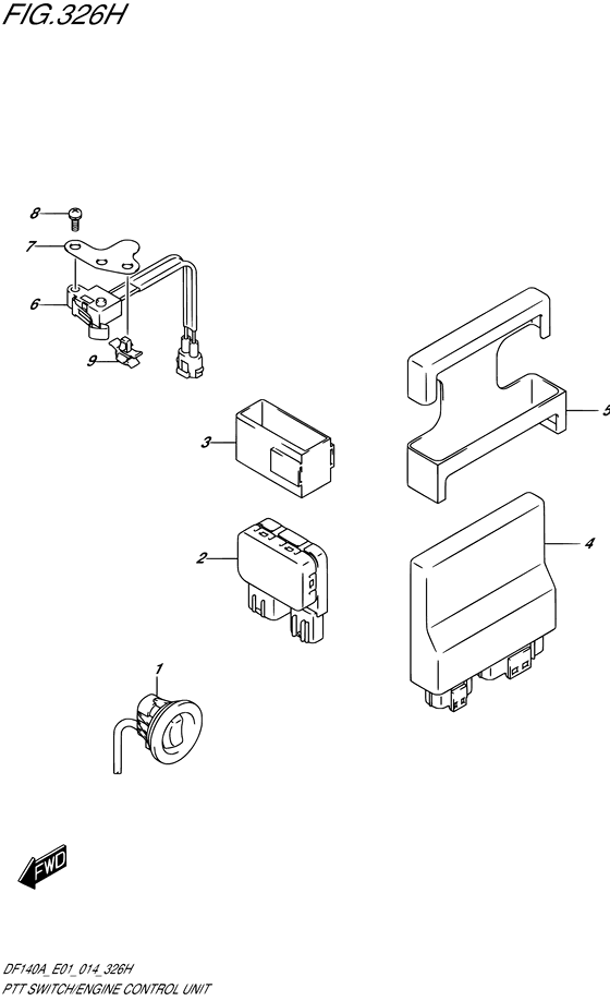 Ptt switch/engine control unit