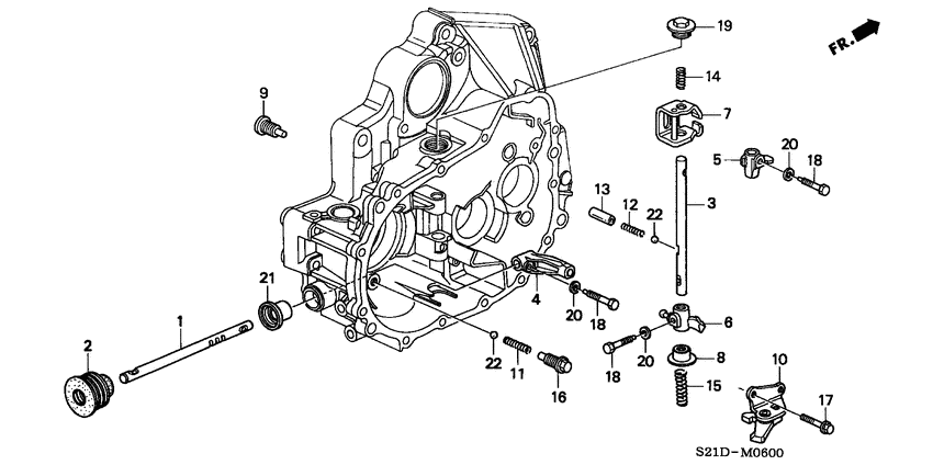 Shift rod/shift holder