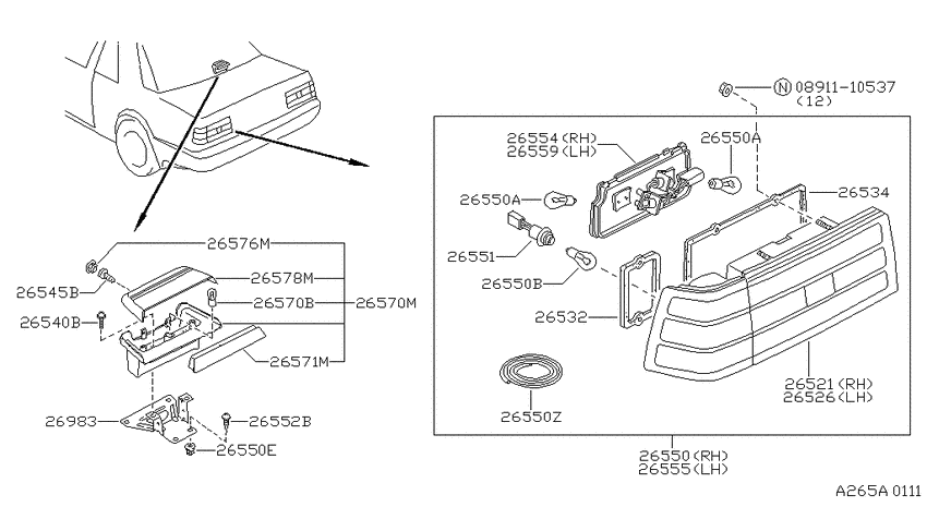 Rear combination lamp