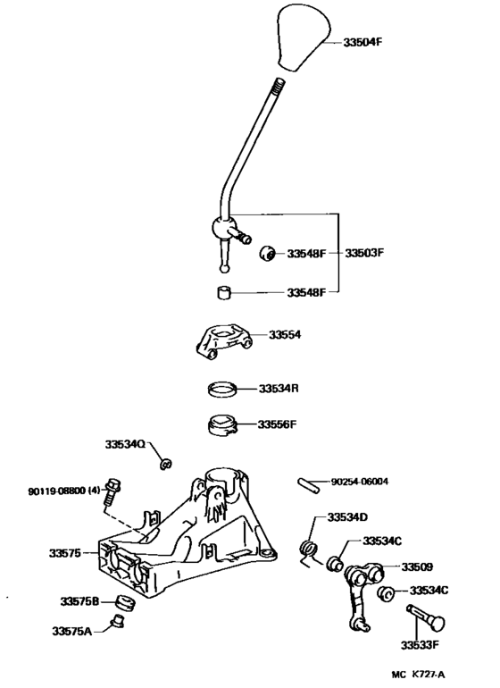 Shift Lever & Retainer