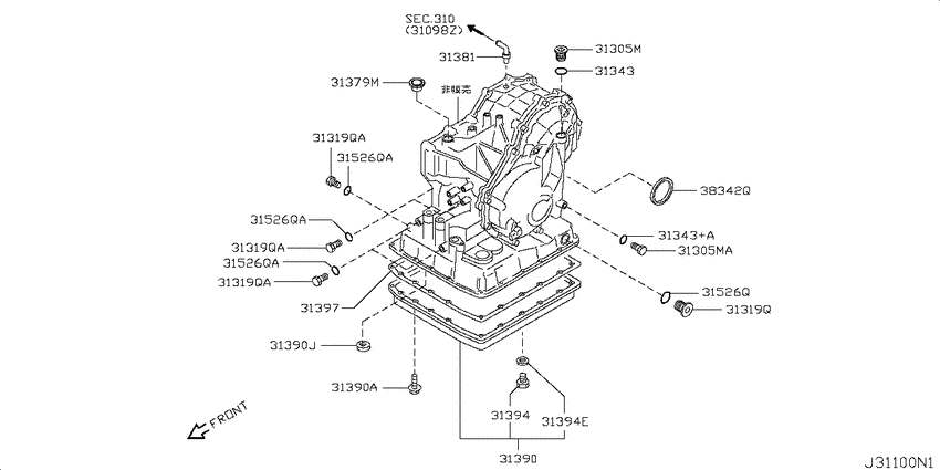 Torque converter,housing & case
