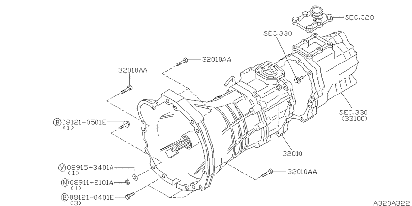 Manual transmission, transaxle & fitting