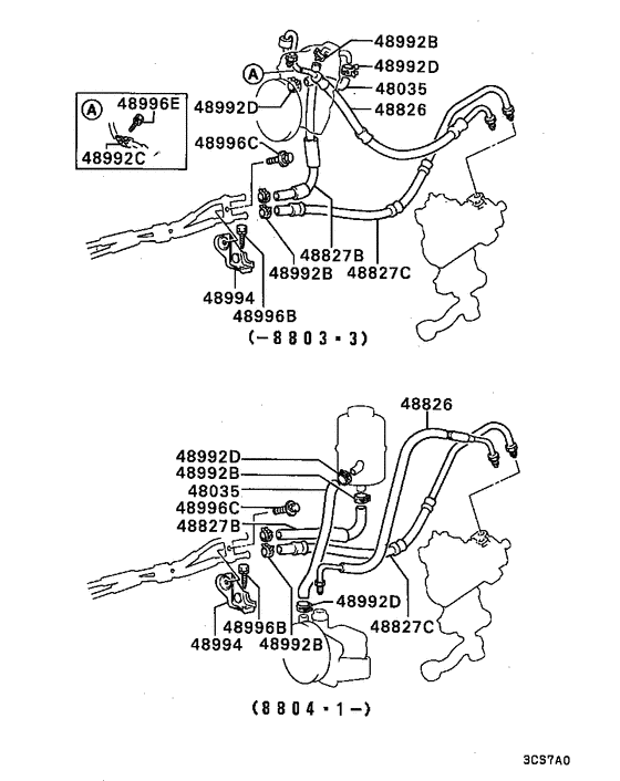 Power steering oil line