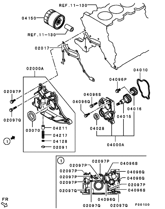 Oil pump & oil filter