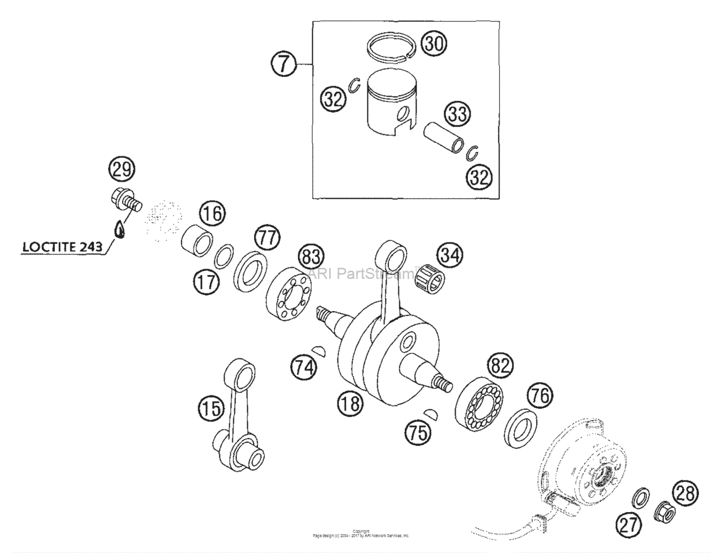 Crankshaft, Piston