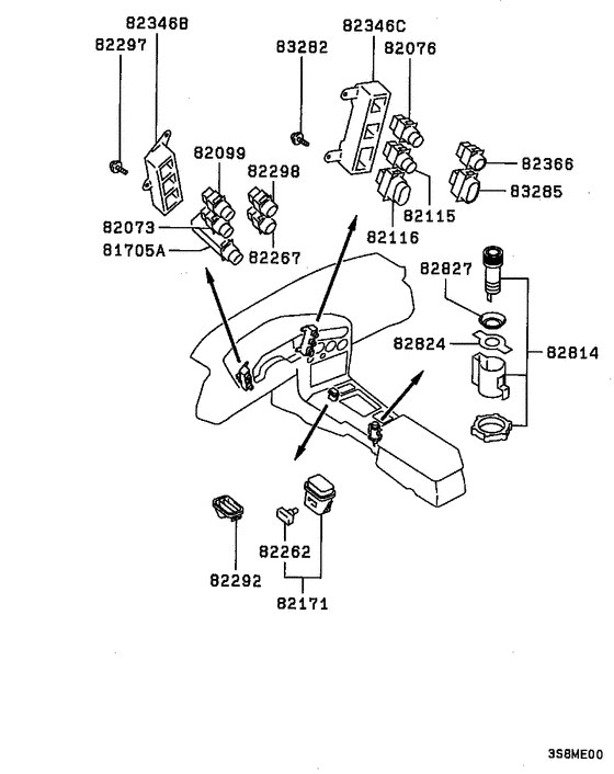 Switch & cigar lighter