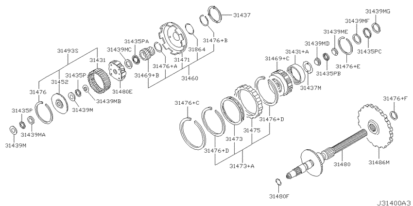 Governor,power train & planetary gear