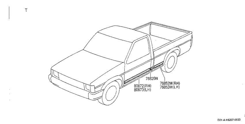 Body side moulding