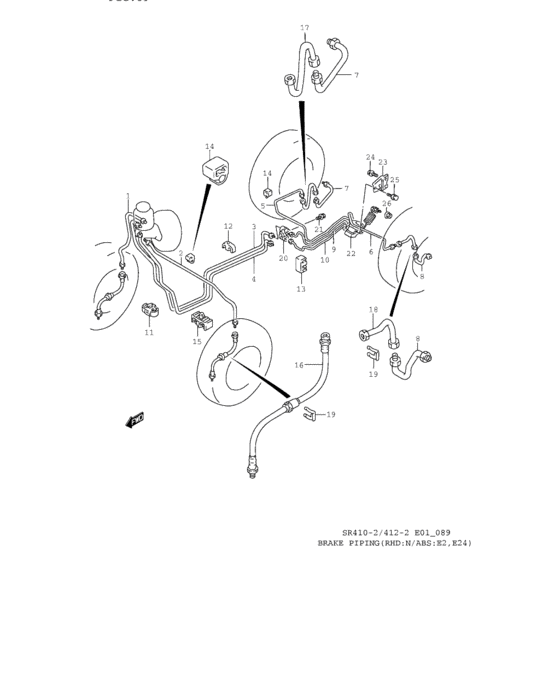 Brake piping