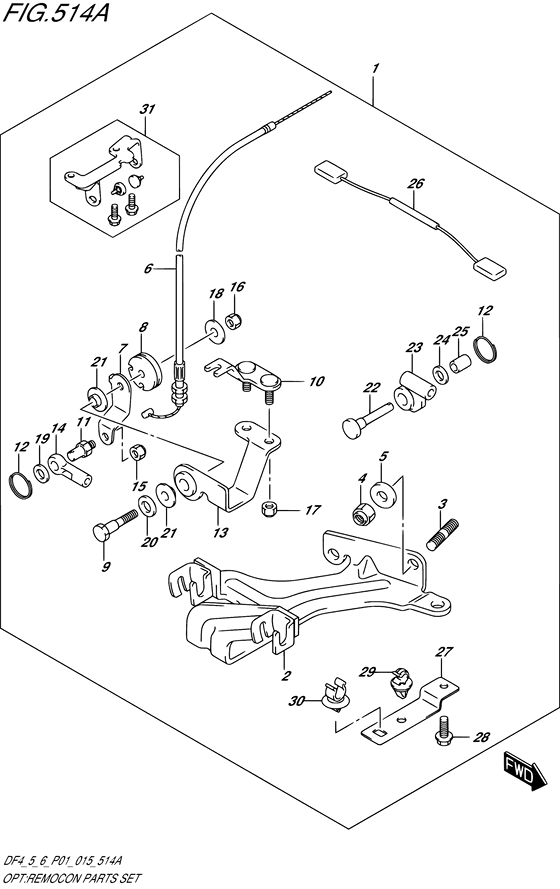 Opt:remocon parts set