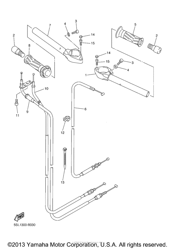 Steering handle & cable