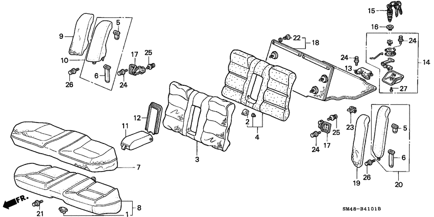 Rear seat
