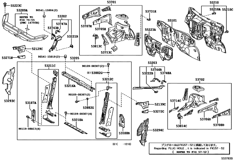 Front Fender Apron & Dash Panel