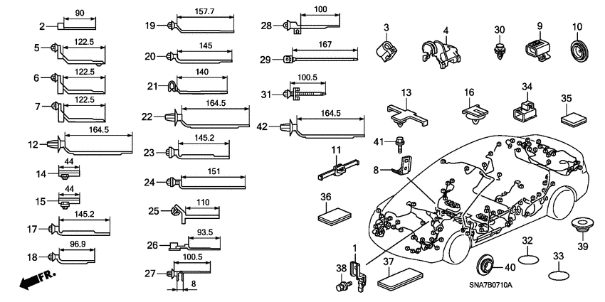 Harness band/bracket